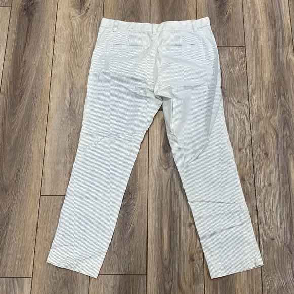 NWOT GAP Blue White Striped Cropped Pants Sz 8 - Picture 3 of 16